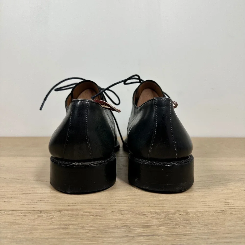 Mezlan Custom Oxford Shoes Mens 14 M Black Leather Brogue Wingtip Dress Shoes